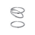 wholesale S925 silver plated love smiley thin ring for women, ins viral minimalist versatile cute band R00663-0-4