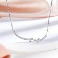 wholesale S925 Sterling Silver Necklace for Women, Trendy Hot-Selling Accessory, Minimalist Niche Design Necklace-0-4