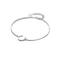 wholesale S925 Sterling Silver Women's Korean Style Simple and Minimalist Dainty Moon Bracelet-0-4
