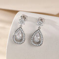 wholesale S925 Sterling Silver Cross-Border Hot-Sell Star Teardrop Drop Earrings High-End-0-3