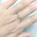 wholesale S925 Sterling Silver Korean Geometric Golden Dawn Series Ring with Moissanite, Exquisite Business Band-0-3