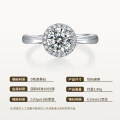 925 Silver Moissanite Micro-Set Full-Band Ring-0-4