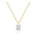 Sterling Silver Pigeon Egg Moissanite Waterdrop Heart Pendant Necklace, 1-2 Carat, Women's Setting Wholesale-0-5