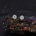 S925 Sterling Silver Full-Drill Zircon Vintage-Inspired Stud Earrings, Wholesale-0-1