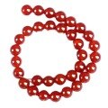 wholesale Metal material natural black red agate scattered beads for bracelet stringing bead hand weaving DIY accessory kit crystal beads-0-4