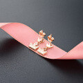 wholesale Rose Gold Plated S925 Sterling Silver Small Crown Stud Earrings, Minimalist Design, Exquisite and Elegant-0-1