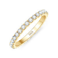 S925 Silver Full-Set D Color Moissanite Bubble Ring for Women, Daily Commute Wholesale-Gold  4.5 US dollars