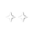 wholesale S925 Sterling Silver Fashion Minimalist Star Antler Cute Stylish Internet Celebrity Trendy Design Stud Earrings for Women-0-5