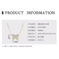 S925 Sterling Silver Butterfly Moissanite Layering Necklace-0-44