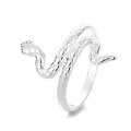 wholesale S925 Sterling Silver Ethereal Snake Ring for Women, Heavy Craftsmanship Light Luxury Adjustable Index Finger Ring with a High-End Feel-0-4