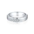 wholesale 925 Sterling Silver Brushed Matte Men's Ring, Minimalist and Unique with a Premium Feel-0-1