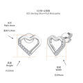 S925 Silver 18k Gold Plated Moissanite Stud Earrings-0-4