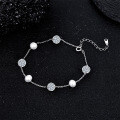 Sterling Silver S925 Elegant Women's Bracelet with Natural Freshwater Pearls-0-1