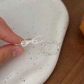 wholesale S925 Sterling Silver Korean Style Bow Ring, Minimalist Wave Band, Small Luxury, Fashion Versatile-0-2