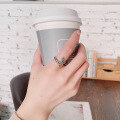 wholesale S925 Sterling Silver Irregular Chain Pointed Hammer Ring, Unisex Personalized Street Style Hong Kong Inspired Minimalist Design Ring-0-2