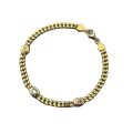 wholesale Metal: S925 Silver Gold-Plated Zhu Zhifan Jewelry New Stylish Two-Tone Bracelet, Luxury European and American Minimalist Bracelet for Women-0-4