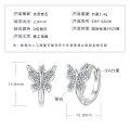 925 Sterling Silver French Light Luxury Butterfly Earrings Sweet Personality Ins Fashion Versatile Commuting Essential-0-4