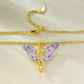 wholesale 925 Silver Jewelry New Product Flying Kiss Angel Necklace, Maillard Vintage Style Pendant for Women, Versatile and High-End-0-3