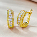 wholesale S925 Sterling Silver French Hollow-Out Earrings, Retro Court Style, Light Luxury High-End Ear Accessories with an Elegant Design-0-1