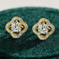 S925 Silver Moissanite Earrings, Luxurious Classic Design, Cross-Border Wholesale-0-4