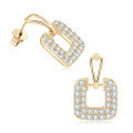 S925 Sterling Silver D-color Moissanite Bow Earrings-0-33