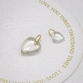 wholesale 10k Gold New Fashion Commute Luxury Advanced Transparent Heart Pendant-0-3