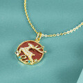 wholesale 925 Silver Yilu You Series Red Agate Pendant Versatile Necklace for Women, High-End Valentine's Day Gift-0-2