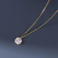 wholesale S925 silver Nalan lightweight luxury versatile high-end sophisticated diamond-encrusted square necklace Y01826-0-3