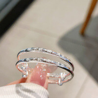 wholesale 9999 Pure Silver Auspicious Healthy Baby Bracelet Anklet Engravable for Full Moon Birthday and First Birthday Gifts-004061 innocent and lively 9999 silver pair about 16g 999 silver