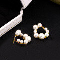 wholesale 925 Silver New Trendy Japanese Style Elegant French Internet-Famous Vintage Earrings High-End Sense Pearl Allergy-Friendly-0-1