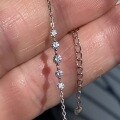 wholesale S925 Sterling Silver Round Pave Diamond Bracelet Ins Style Small Trendy Women's Jewelry S7092-0-3