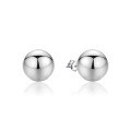 wholesale 925 Sterling Silver 12mm Large Round Stud Earrings for Women, Minimalist Niche Daily Versatile High-End Sense Light Luxury Elegant Ear Accessories-0-4