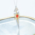 wholesale S925 Sterling Silver Sun Goddess Pendant Necklace with Red Agate, Designer New Collection Light Luxury Jewelry-0-2