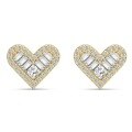 wholesale 925 Sterling Silver Cross-Border Live Streaming Earrings for Women, Fashionable and Light Luxury Design, Small and Fresh Love Heart Silver Earring Set-0-5