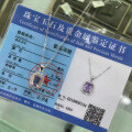 925 Silver 2021 New Amethyst Pendant Necklace Women's Minimalist Design-0-0