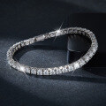 wholesale 925 Silver Tennis Bracelet with Classic Four-Prong 03ct 05ct 1ct Full Circle D Color VVS Moissanite-0-2