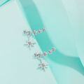 wholesale S925 Sterling Silver Moissanite Stud Earrings for Women, Eight-Pointed Star Earrings, Classic, Simple, Fashionable, Elegant, Personalized and Versatile-0-2