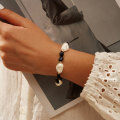 wholesale S925 Sterling Silver Cloud-Pull Jewelry Black Agate Baroque Pearl Beaded Bracelet Factory Wholesale-0-2