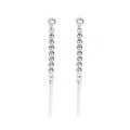 wholesale S925 Sterling Silver New Long Tassel Ear Studs for Women, Versatile Small Design, Earring for Healing Piercings, Minimalist Earrings Wholesale-0-4