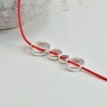 wholesale 925 Sterling Silver DIY Round Two-Hole Beading Caps Bead Spacers Crystal Bracelet Separators DIY Jewelry Wholesale-0-2