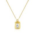 wholesale 14k Gold, Platinum, 05ct Lab-Grown Diamond European and American Style Personality Necklace, Collarbone Chain Gift for Women-0-3