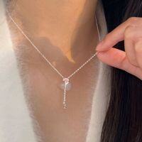 wholesale S925 Sterling Silver Chalcedony Gourd Pendant Necklace for Women, New Chinese Minimalist Fashion Collarbone Chain, New Collection Trendy-Sterling silver
