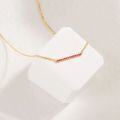 wholesale 10k Gold Japanese Retro Minimalist Style Ruby Necklace, Jewelry Source Manufacturer Wholesale-0-3
