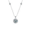 S925 Sterling Silver Moissanite Starry Sugar Chain Necklace-0-3