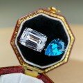 wholesale 925 Silver Adjustable Cross-Border Live Opening Ring with Aquamarine, Citrine, and Zircon Direct from Manufacturer-0-1