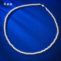wholesale Metal material, strong light perfectly round large 8mm pearl vintage necklace French collarbone chain fashion style-0-6