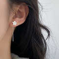 wholesale S925 Sterling Silver Sweet Style Light Luxury Niche Design High-End Gardenia Ear Thread M05502-0-0