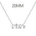 wholesale 925 Sterling Silver Xiaohongshu Best-Selling Women's Necklace Mother's Day Design 15 and 20MM Exquisite Gift Lady Collarbone Chain-0-4