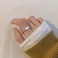 wholesale 925 Sterling Silver Cross Letter Ring for Women, Elegant, Niche, Fashionable, Minimalist, Versatile, Adjustable Index Finger Ring-0-2