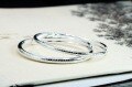 wholesale 999 Solid Silver Tibetan Prajna Paramita Heart Sutra Women's Bracelet, Pure Silver Chinese Style Literary Rotating Horse Ring Bangle for Mom-0-6